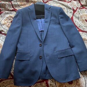 J. Crew Ludlow Traveler Blue Suit Jacket 34S